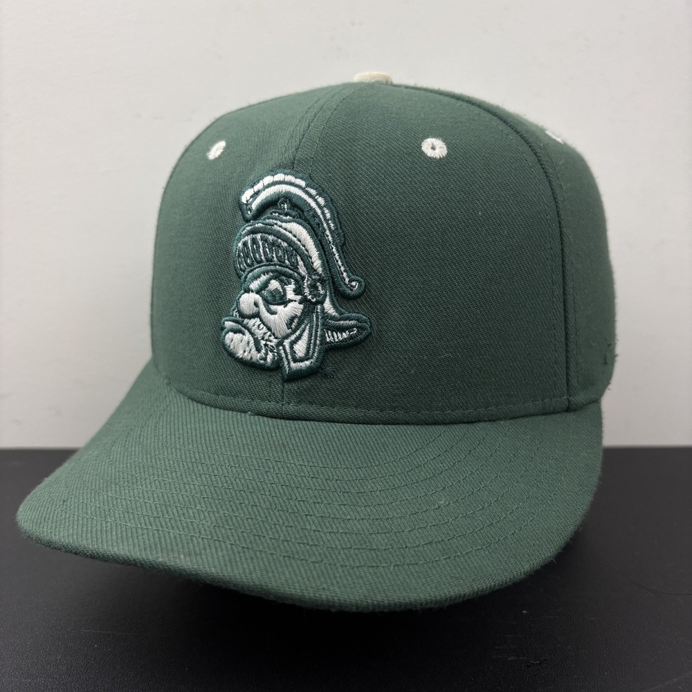 Nike True Michigan State Spartans Gruff Sparty Fitted Hat Green M/L NCAA Cap